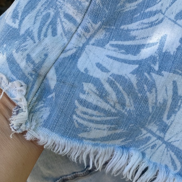 Mumu Blue Berkeley Bells Palm Leaf Print Pants - Picture 3 of 16